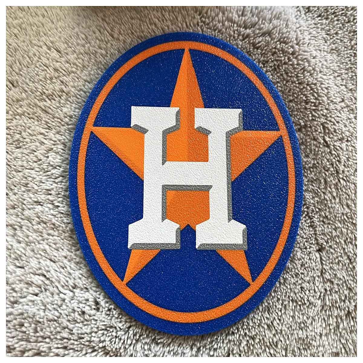 Houston Astros Coaster Desk Decor Gift Astros Team Memorial Coaster Design