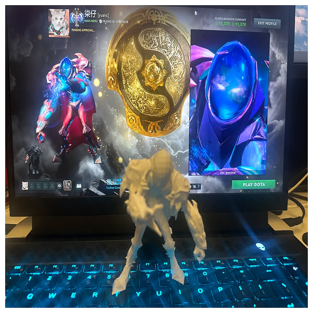 Energize Dog Hero Skin VFX Animation Model Decoration Gaming Accessories Game Merchandise