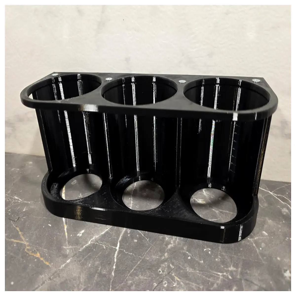 wall mounted bottle rack holder for 3 standard 72mm glass bottles kitchen spice storage organizer