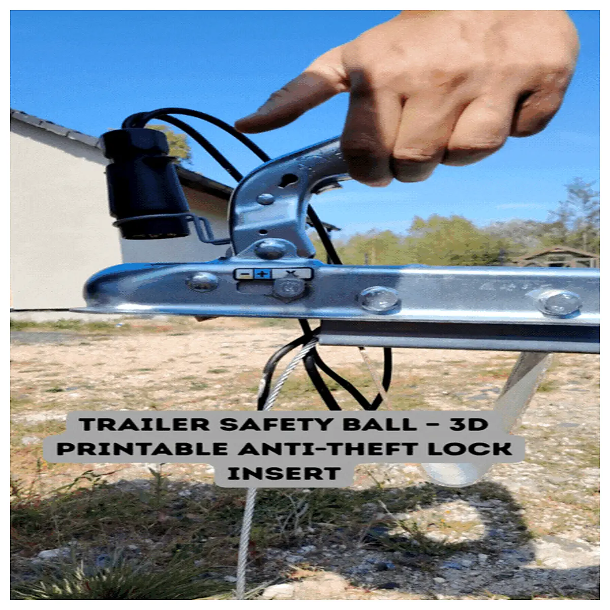 Trailer Security Ball Lock Insert Piece Vehicle Anti Theft Lock Lock Accessories Car Security Lock Ball Shackle