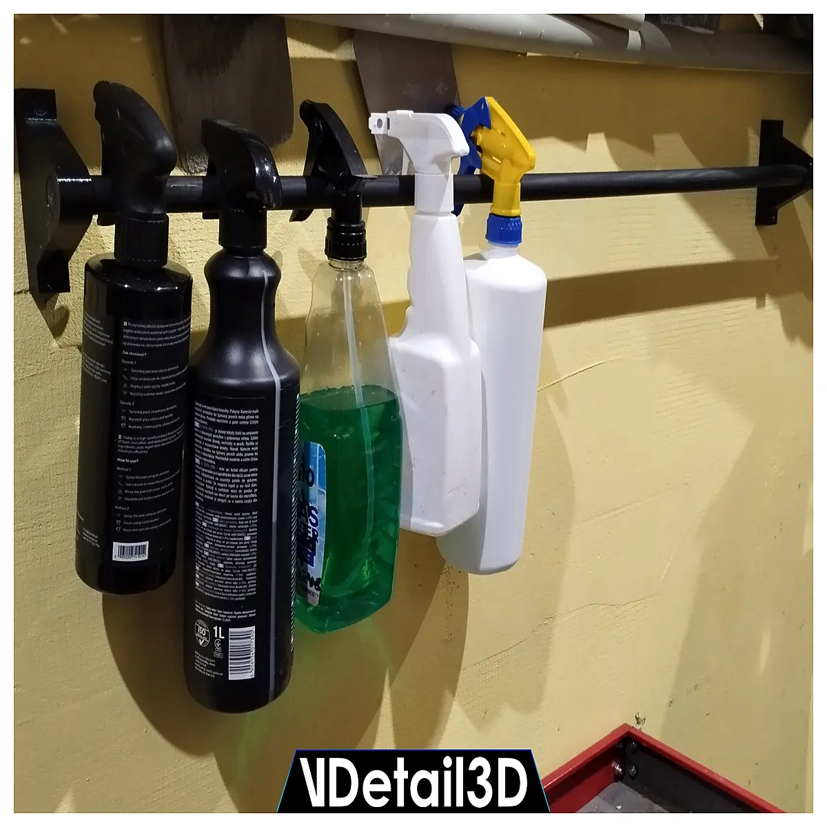 Wall Mounted Bottle Rack 18mm Post Beer Drink Holder Shelf Hanging Storage Kitchen Bar