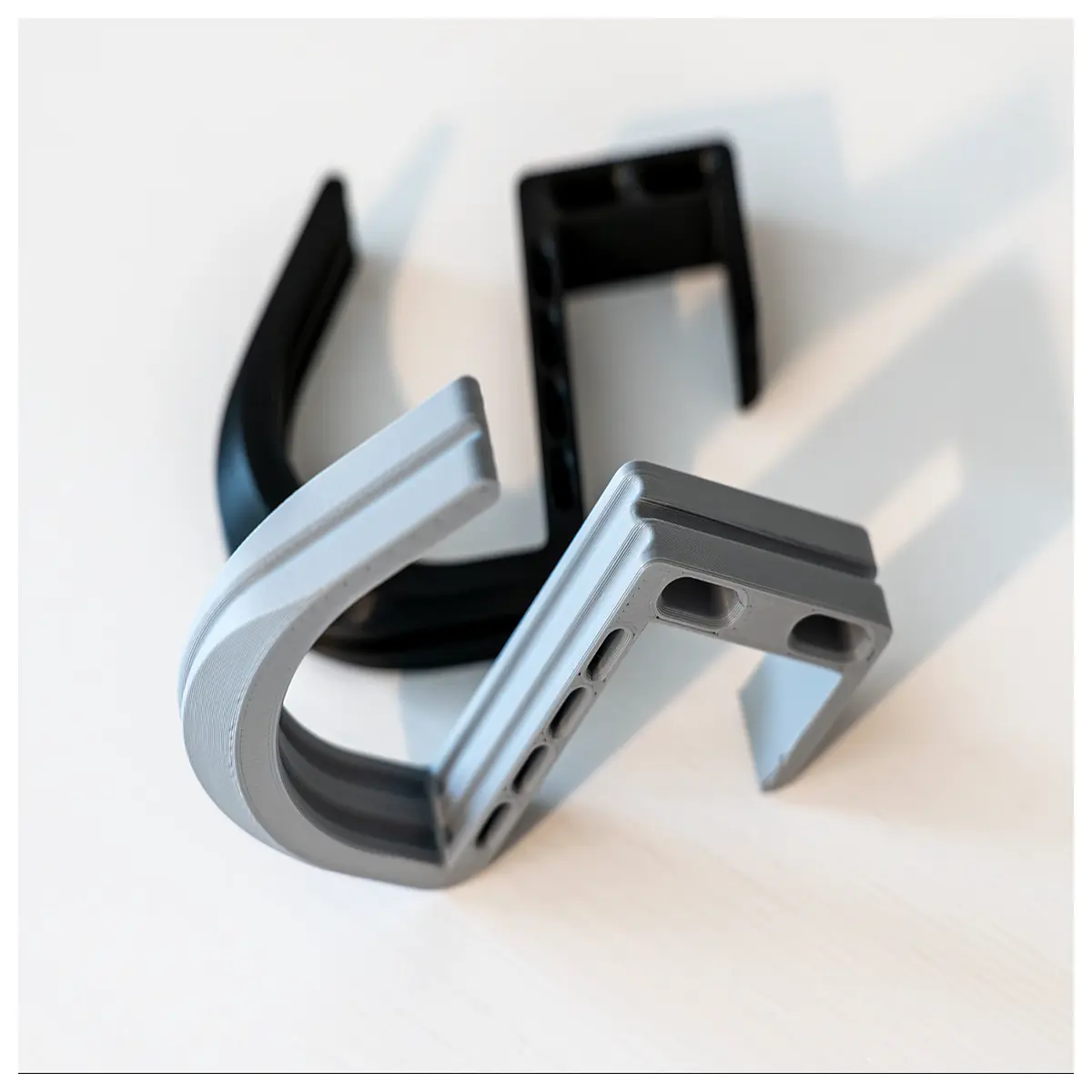 under desk headphone holder mount clip organizer for gaming pc computer monitor cable management