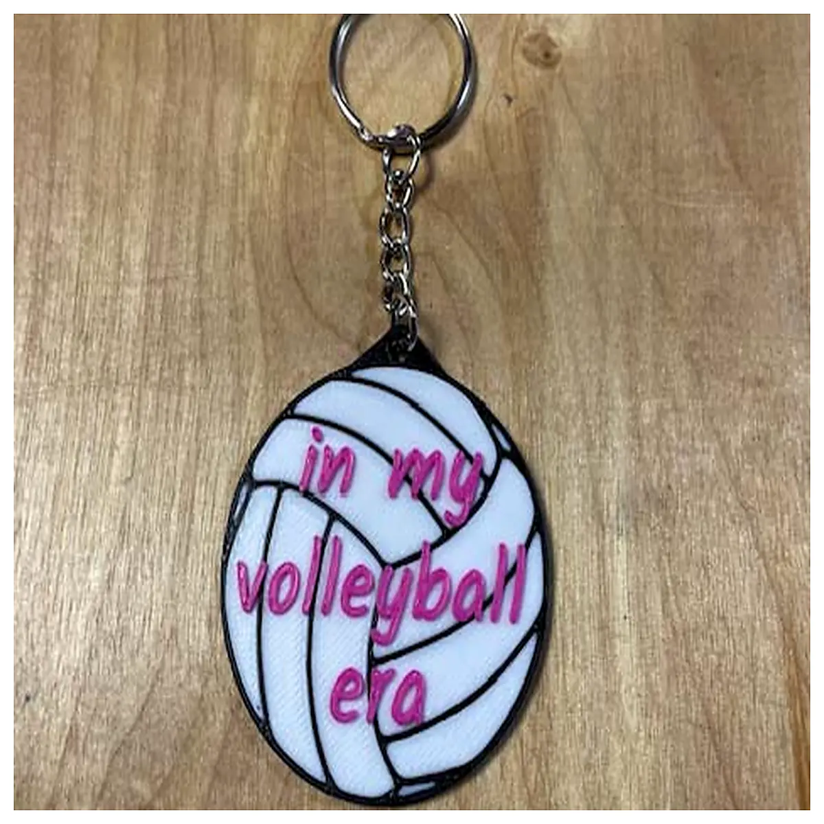 volleyball era keychain vintage sports gift retro team metal key ring for players coaches