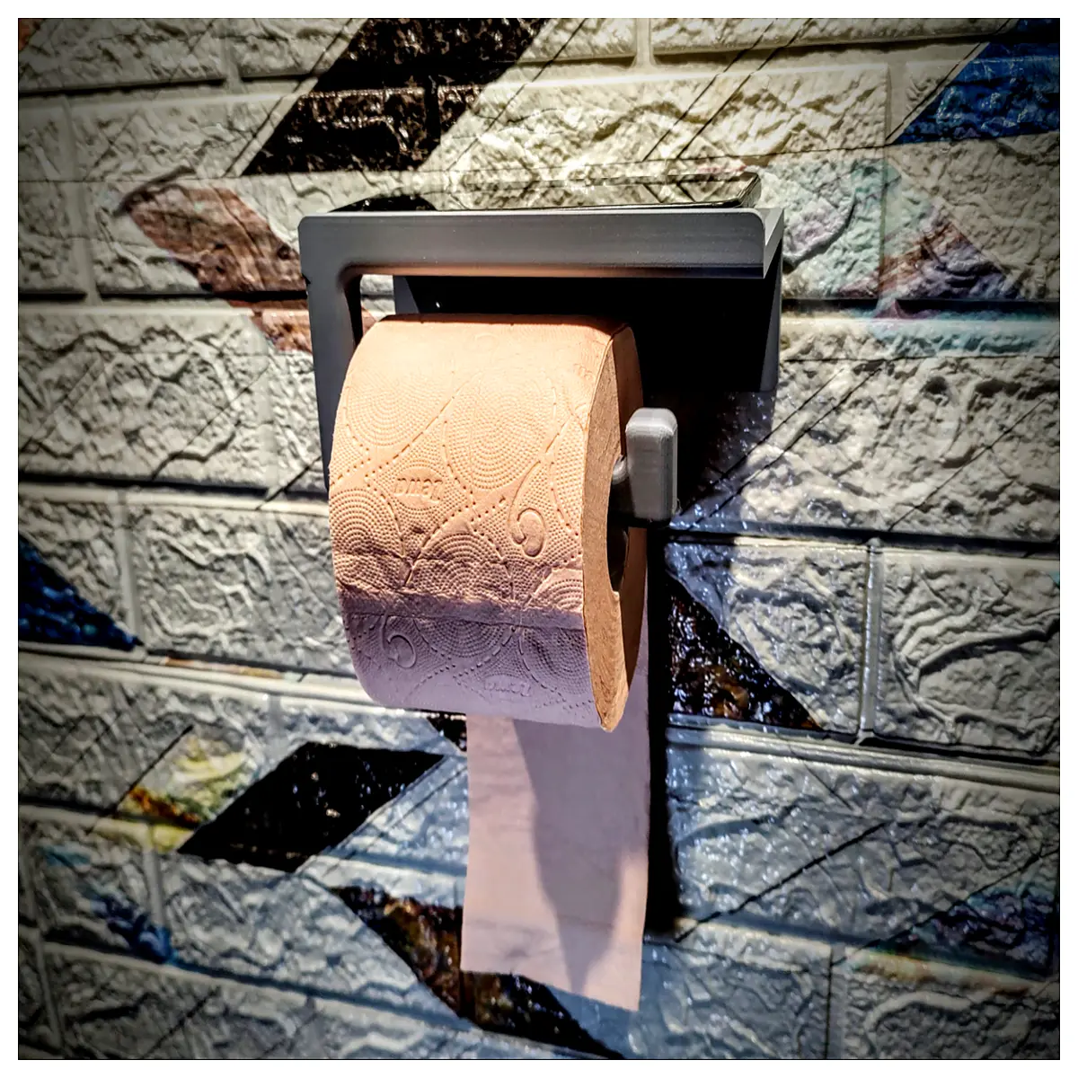Toilet Paper Phone Stand Desk Mount Phone Holder Adjustable Phone Stand Mobile Phone Support Accessory