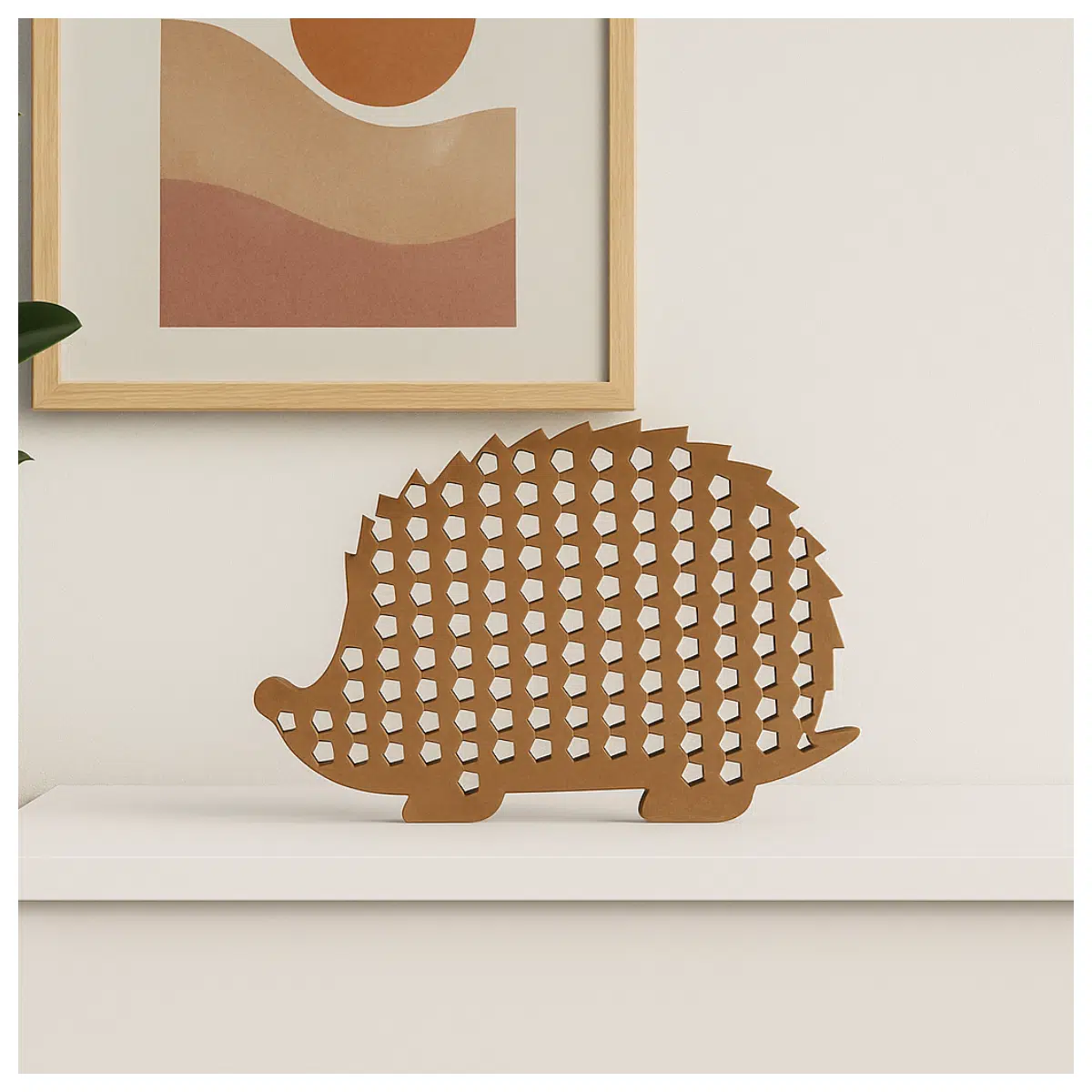 cute hedgehog figurine for autumn table decor woodland animal home accessories harvest season porch ornament