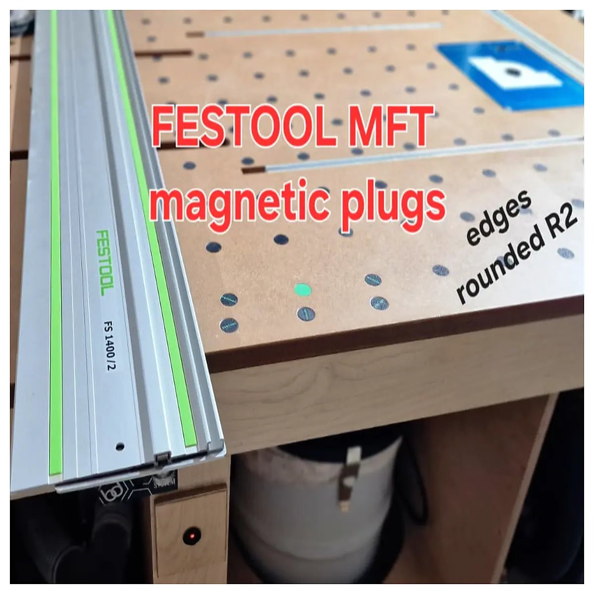 festool mft magnetic stop block holder magnet mount accessory for workbench clamping