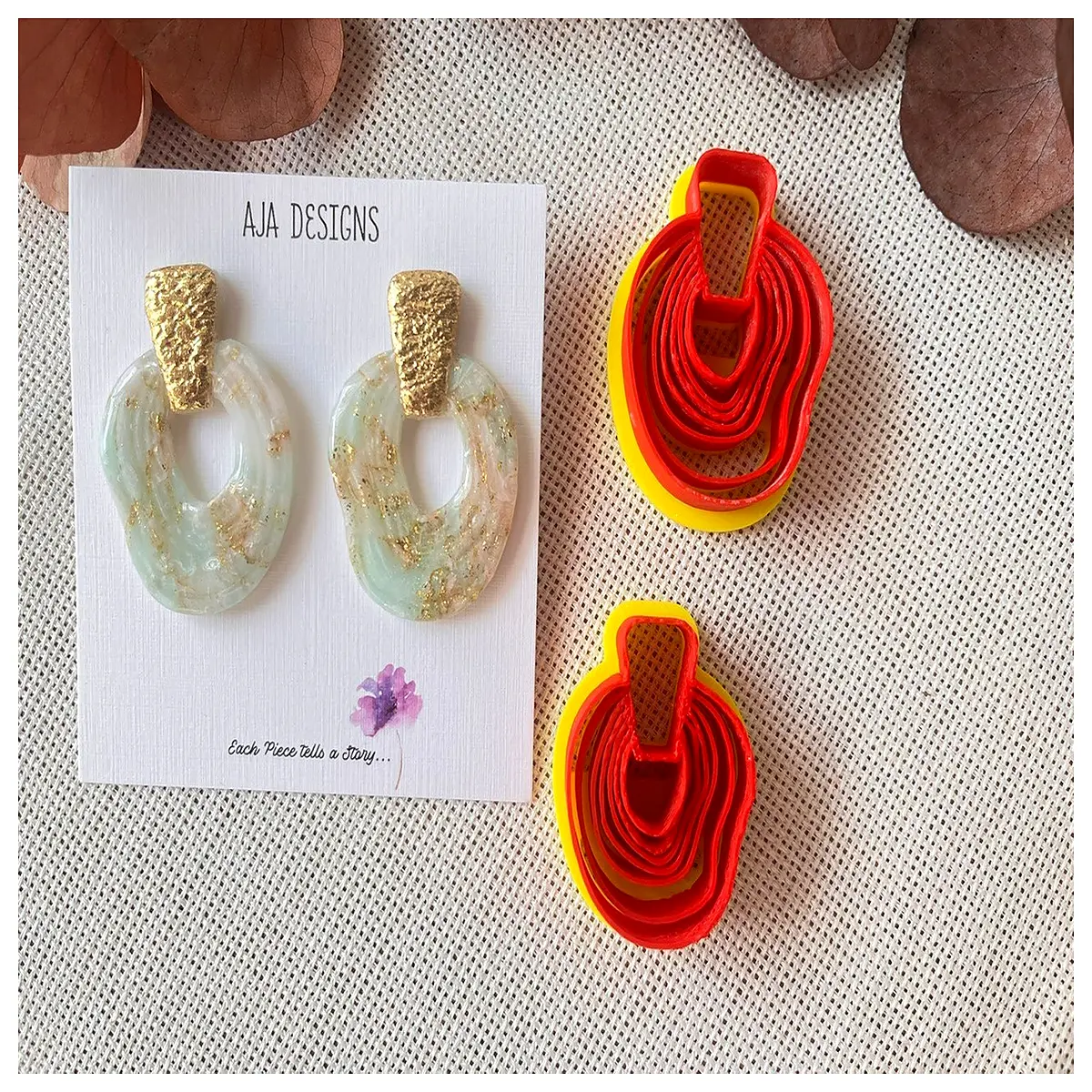 Soft Clay Earrings Making 72 Holes DIY Handmade Earring Accessories Soft Clay Shaping Tool Creative Earring Making