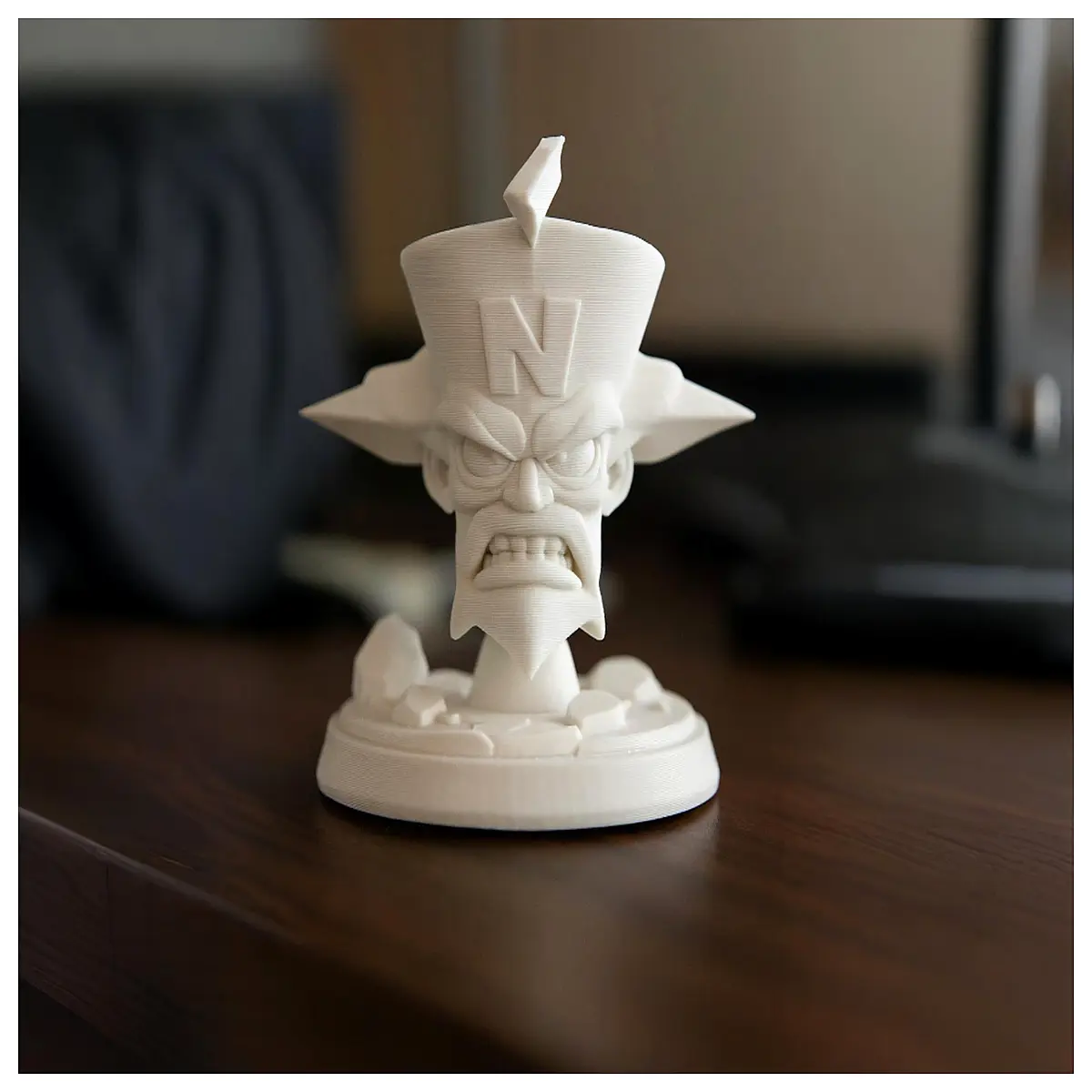 PS1 Nostalgic Neo Cortex Figure Statue Collectible Retro Game Character Model Anime Accessory Classic Game Memorial