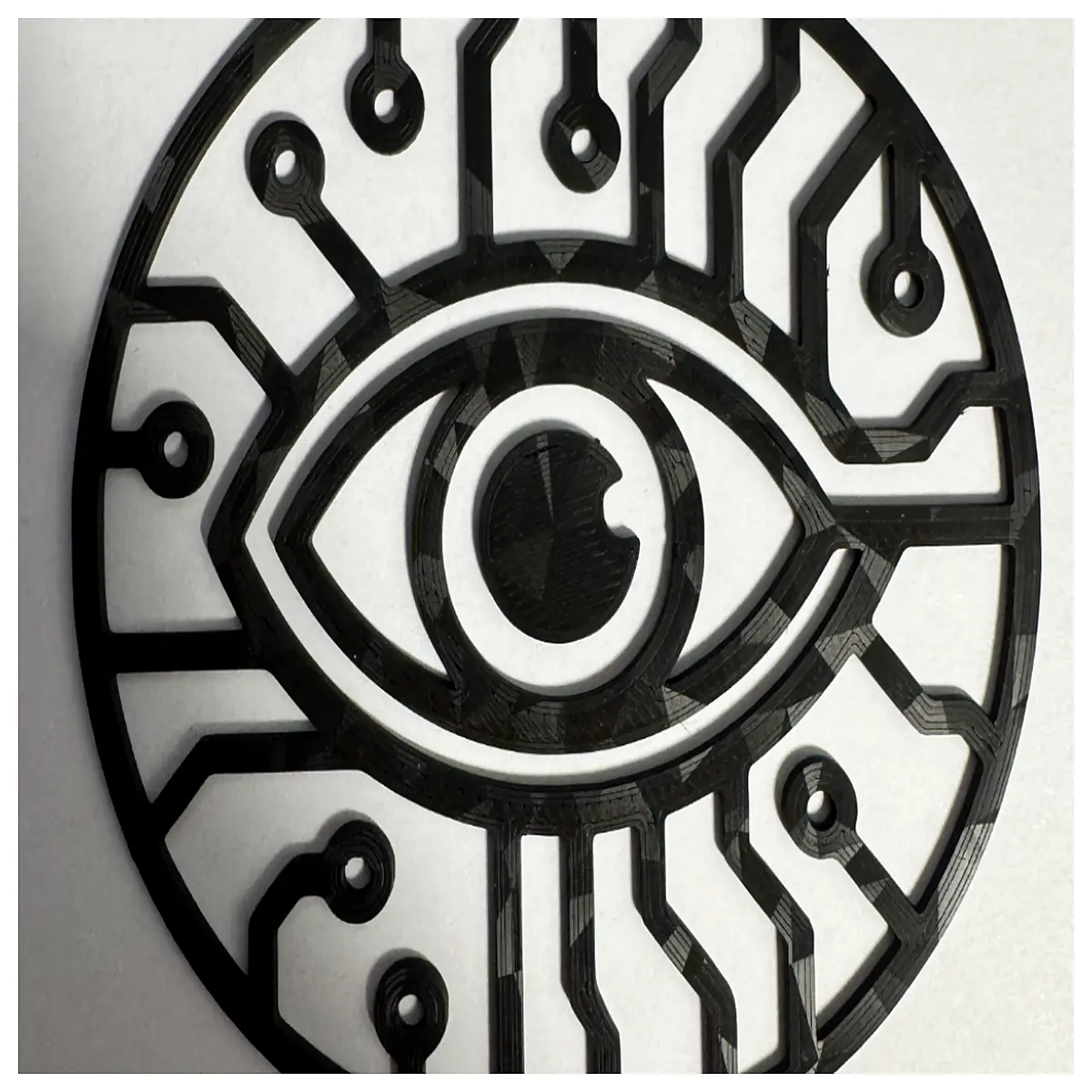 Tech Eye Wall Decor Smart Home Wall Art Wallpaper Creative Decoration Wall Accessories Modern Minimalist Design