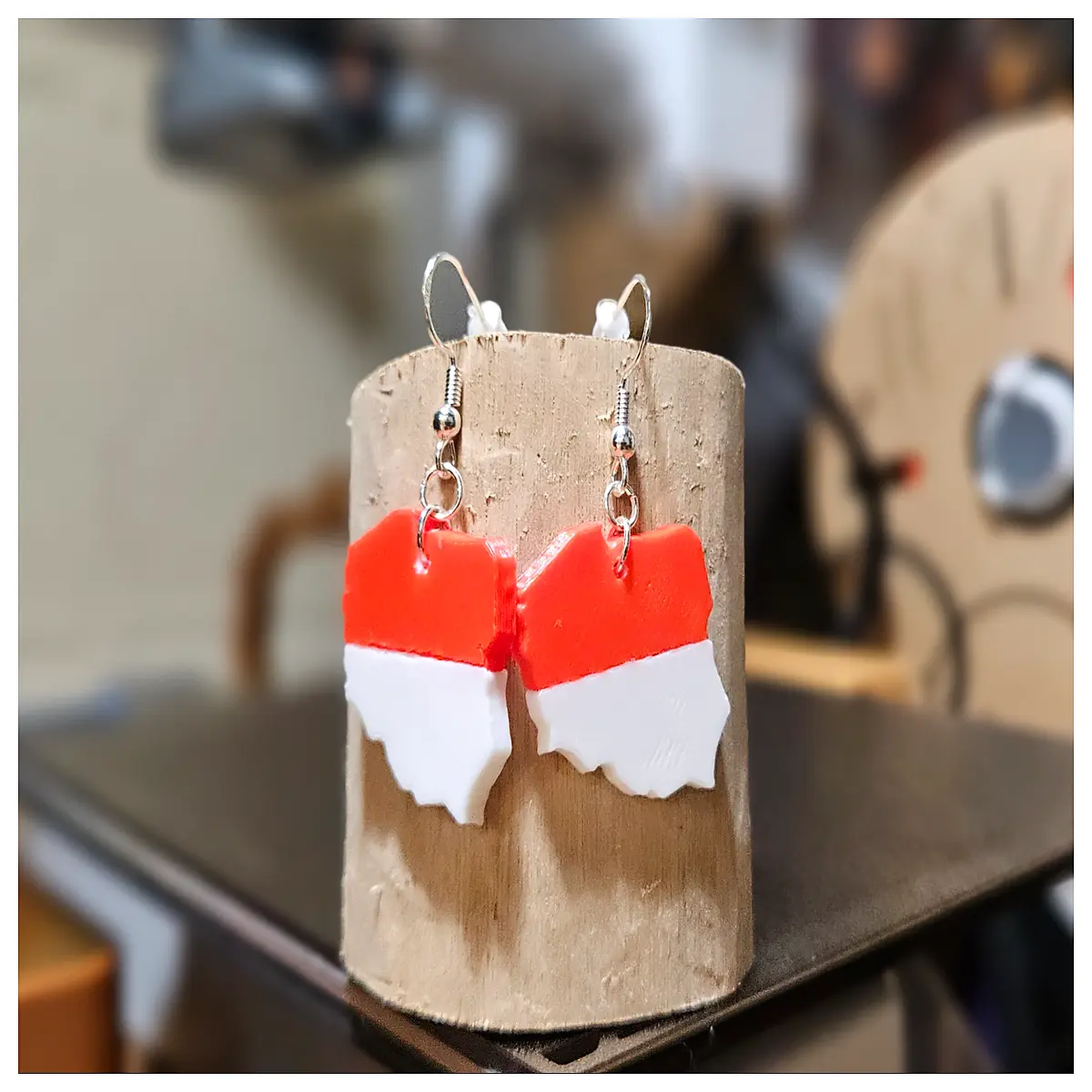 Poland Flag Earrings Women s Polish Flag Dangle Earrings Patriotic Gift Decoration Red White