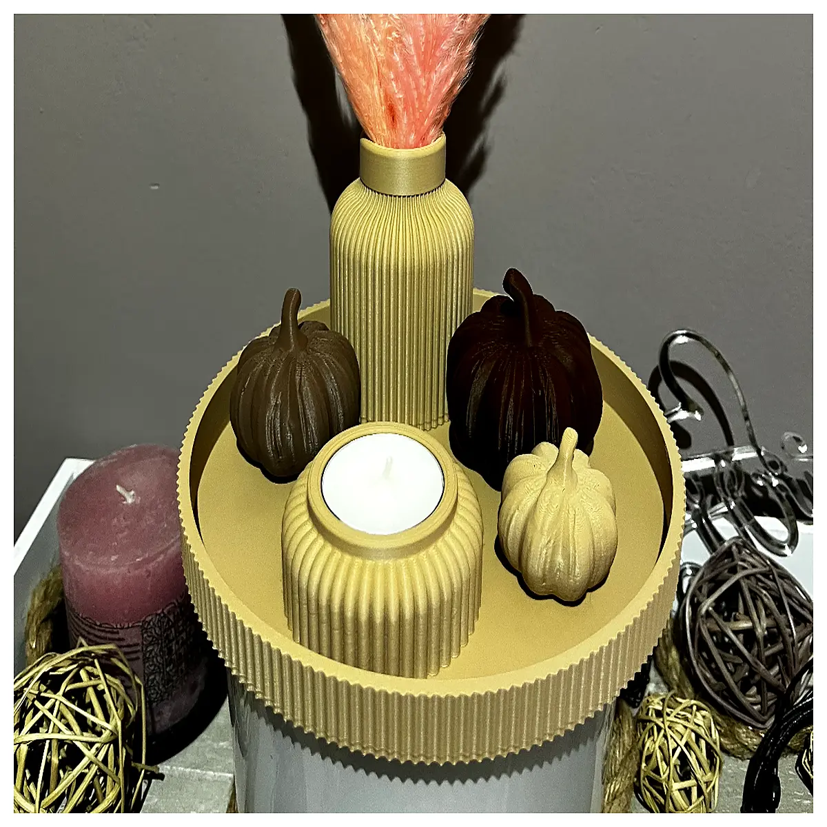 Bohemian Candleholder Creative Home Decor Candle Stand Boho Style Tea Holder Decorative Accent