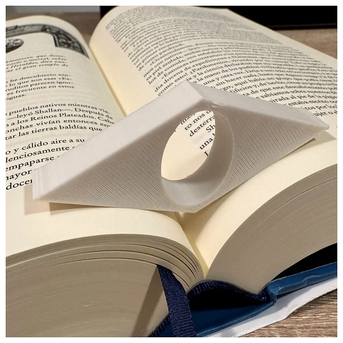 minimalist book page holder for reading hands