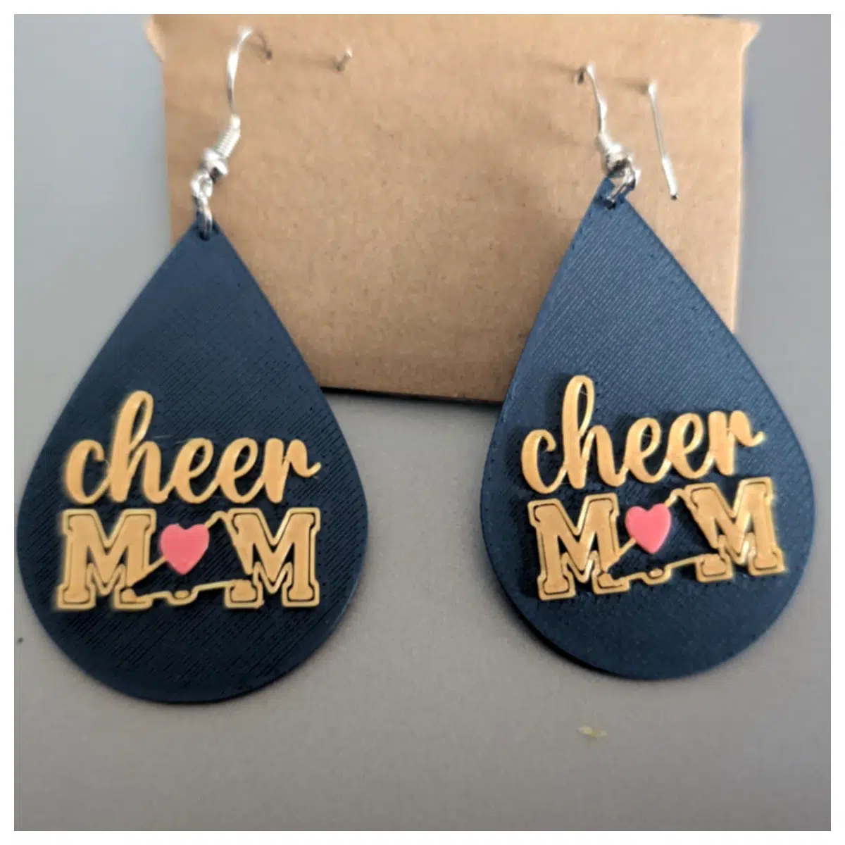 Cheerleading Mom Earrings Team Spirit Accessories Squad Gift Decoration Earrings Sports Jewelry