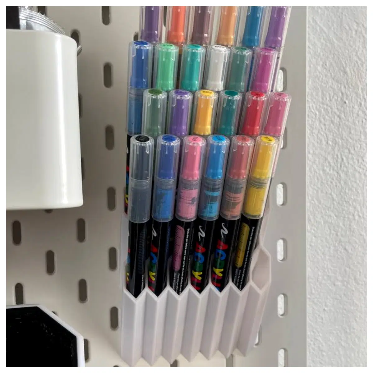 skadis honeycomb pegboard organizer accessories wall mounted stationery holder desk storage