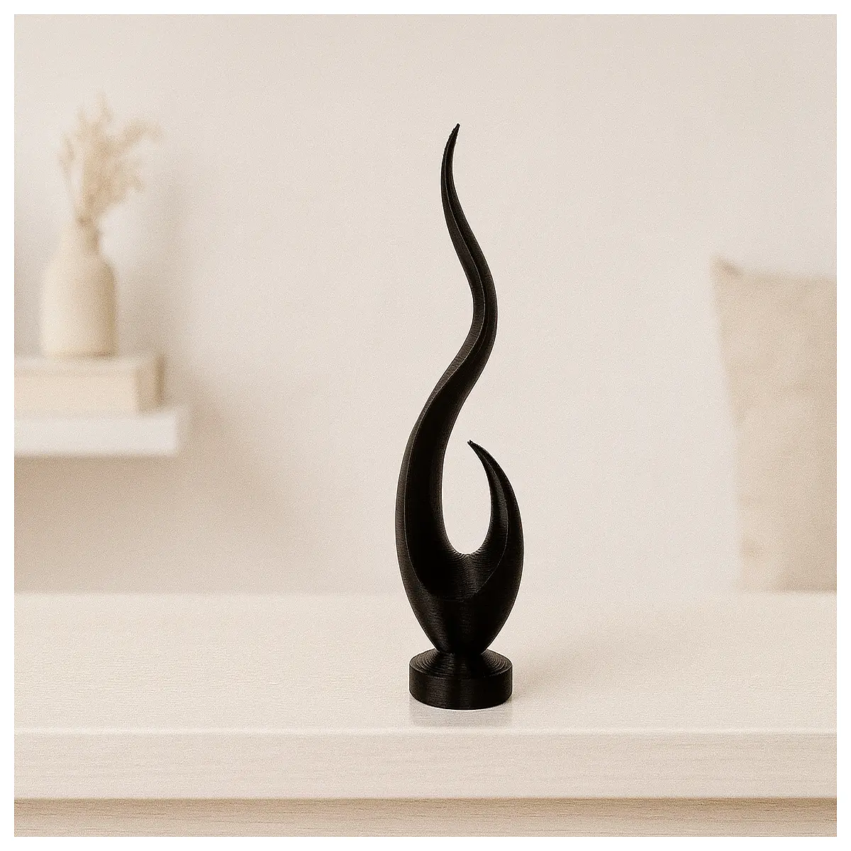 Inferno Rising Abstract Sculpture Modern Art Piece Sculptural Decoration Interior Decor Art Collection