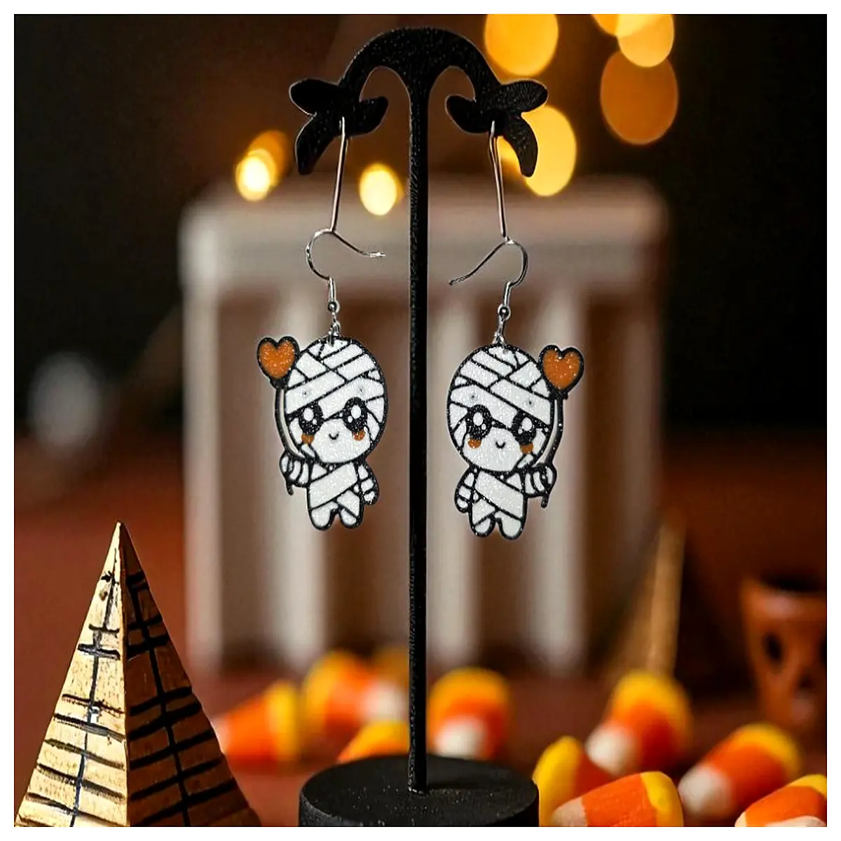 Cute Mummy Earrings Decorative Fashion Retro Style Small Delicate for Daily Wear Trendy Accessories Design Fashion Earrings