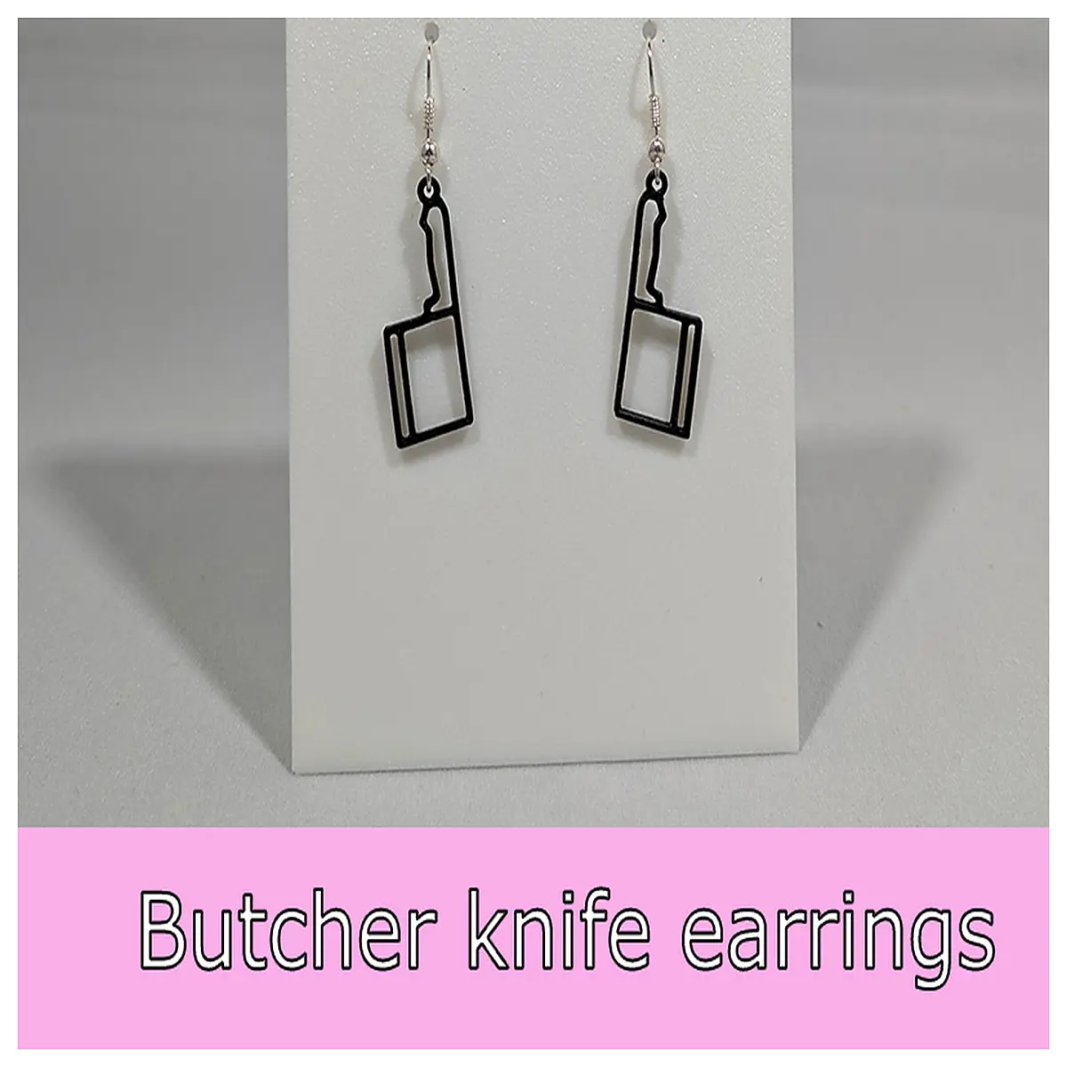 Dao Earrings Women s Style Blade Earring Drop Hook Black Silver Fashion Accessories Blade Shaped Trendy Earrings