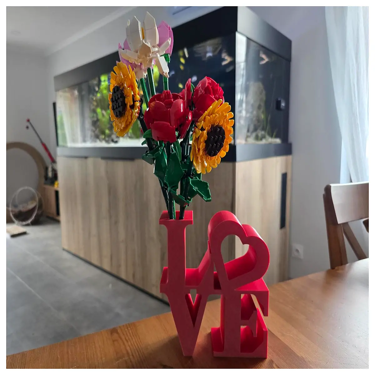 love sculpture vase for home decor romantic anniversary gift modern ceramic flower holder
