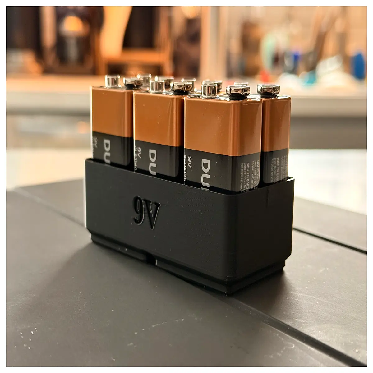 gridfinity 1x2x4 module 9v battery organizer box magnetic storage bin modular system parts container