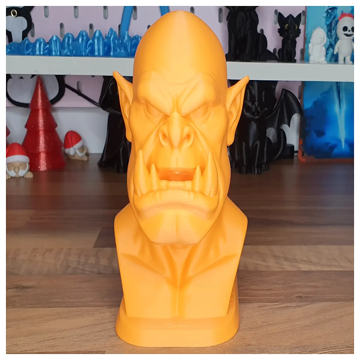 Orc Statue Shelf Decor Desk Figurine Game Collection Realistic Symbol Figure