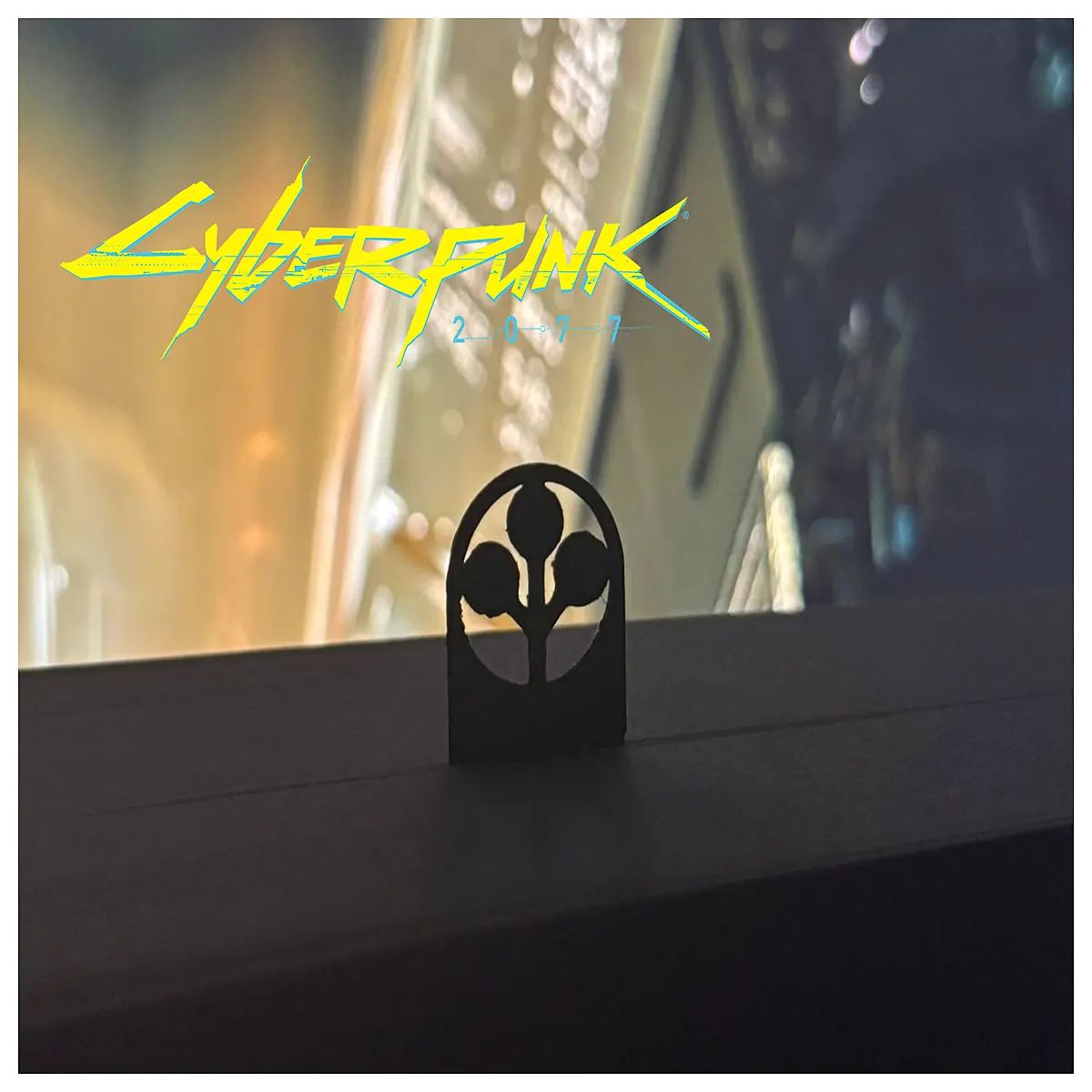 2077 arasaka bookmark metal cool gamers aesthetic desk accessory
