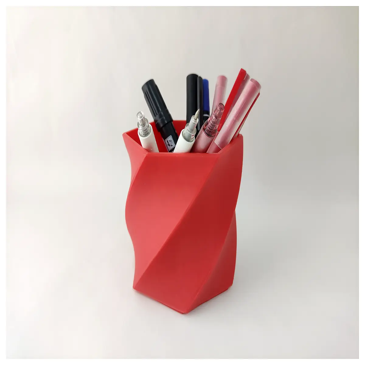 Simple Pen Holder Desk Organizer Creative Storage Box Multi Function Book Shelf Holder Office Study Supplies Pen Case