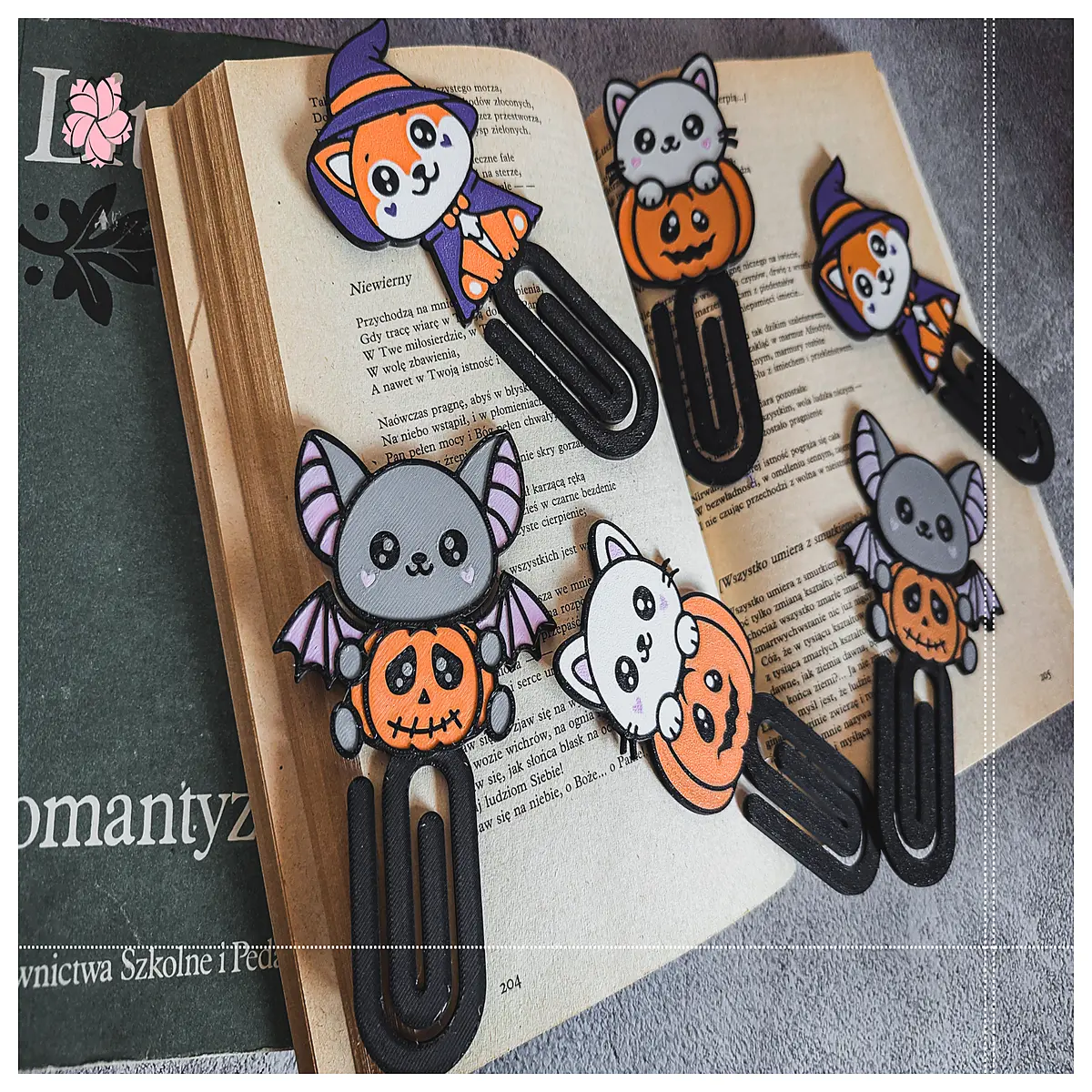 halloween bookmarks for kids spooky reading gifts vampire bat design cute school supplies party favors