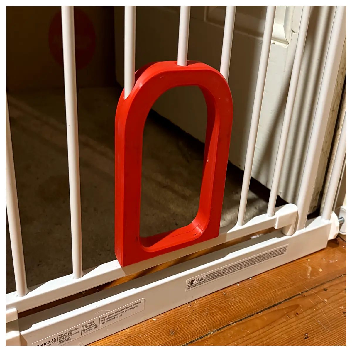 baby safety gate with cat door hole small pet opening for toddler doors