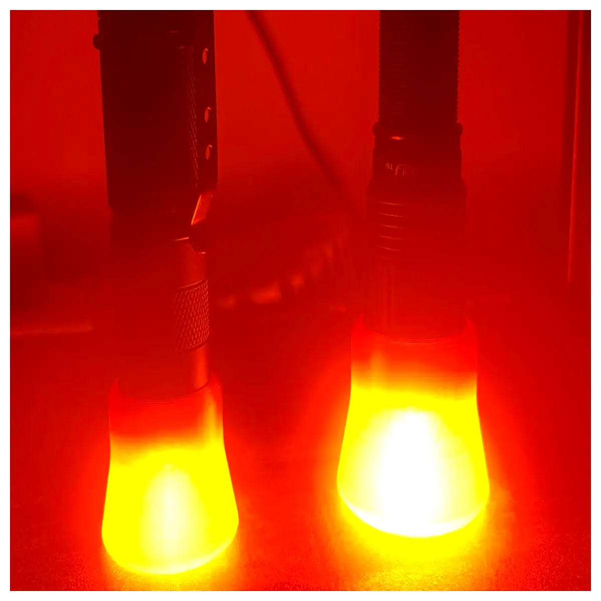 25mm Flashlight Diffuser Anti Glare Focusing Outdoor Lighting Accessory Impact Absorption Blast Protection