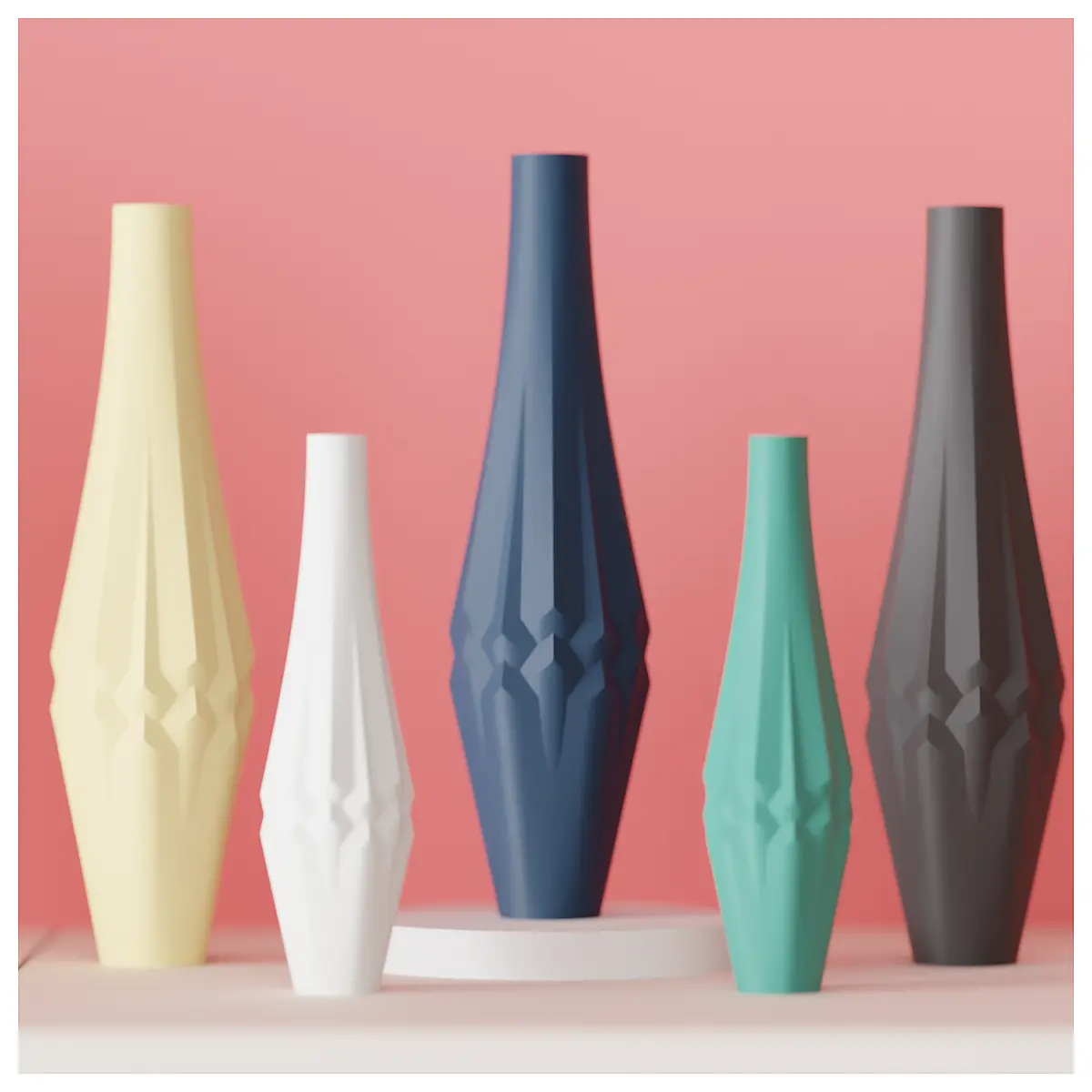 Modern Vase Minimalist Design Ceramic Vase Home Decor Decorative Vase Simple Vase Art Vase