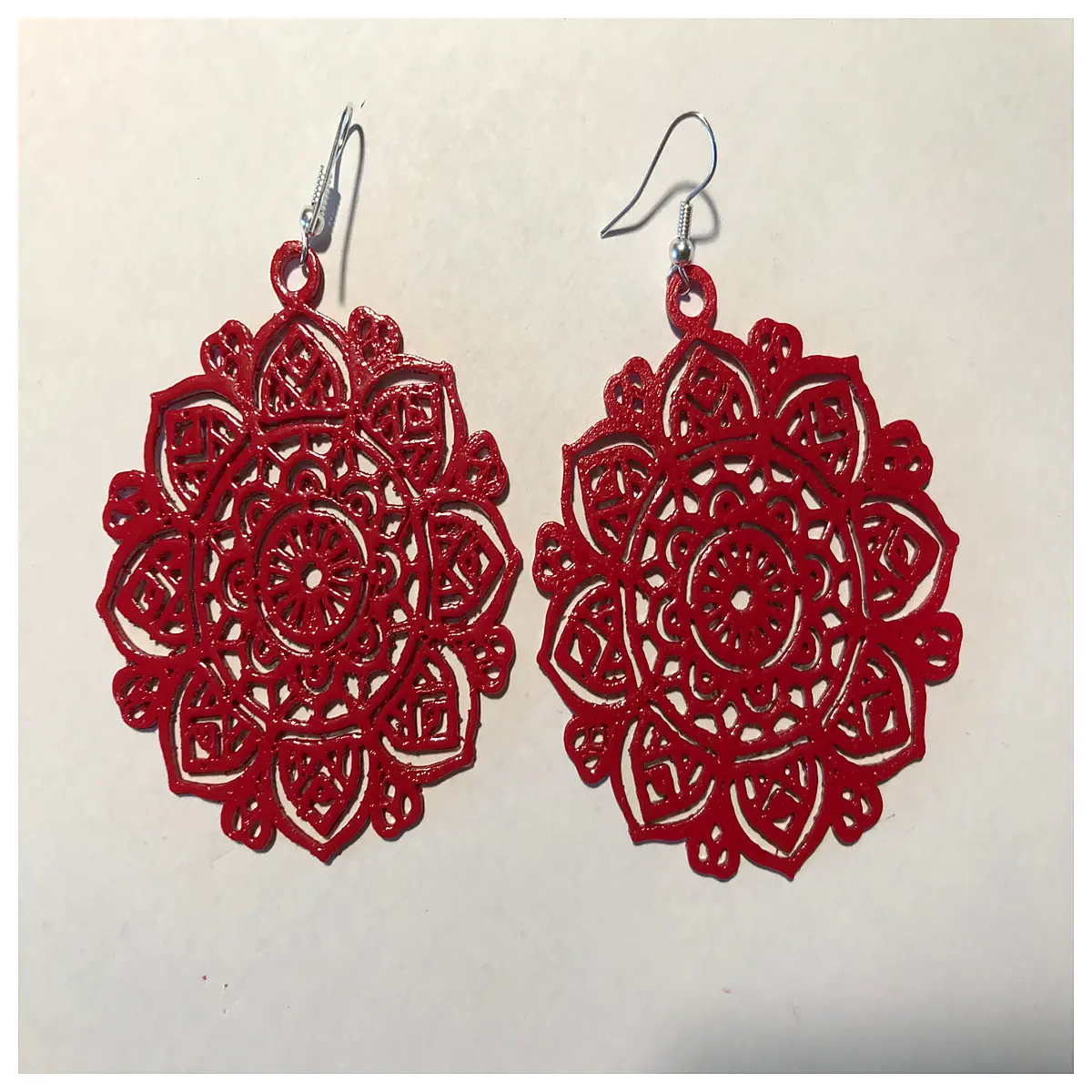 Mandalas Earrings Elegant Design Spiritual Earring Boho Jewelry Mandala Earring Decorative Art Earring Accessories