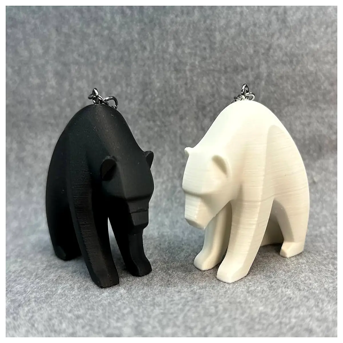 Abstract Bear Figurine Decorative Ornament Creative Gift Keychain Accessory Art Animal Collectible