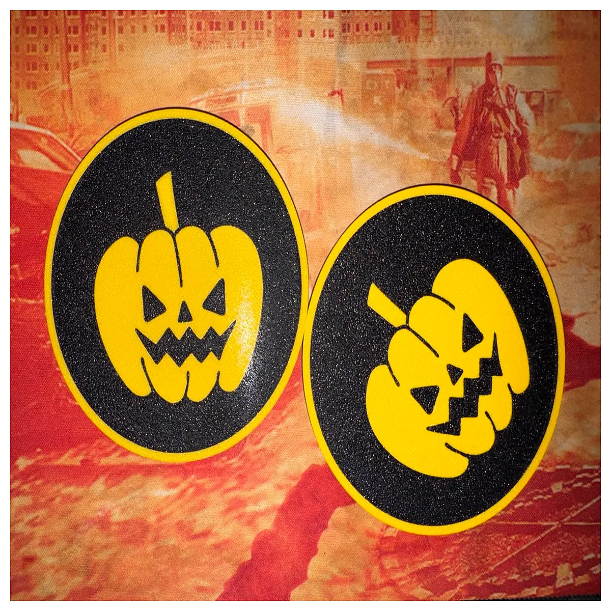 halloween coaster smiling rubber non slip drink mat party decor