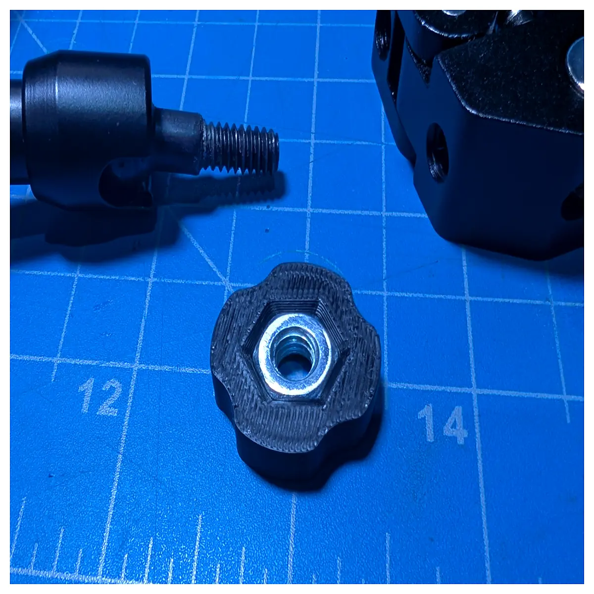 14mm lock nut for flexible gooseneck arm replacement duty mounting hardware