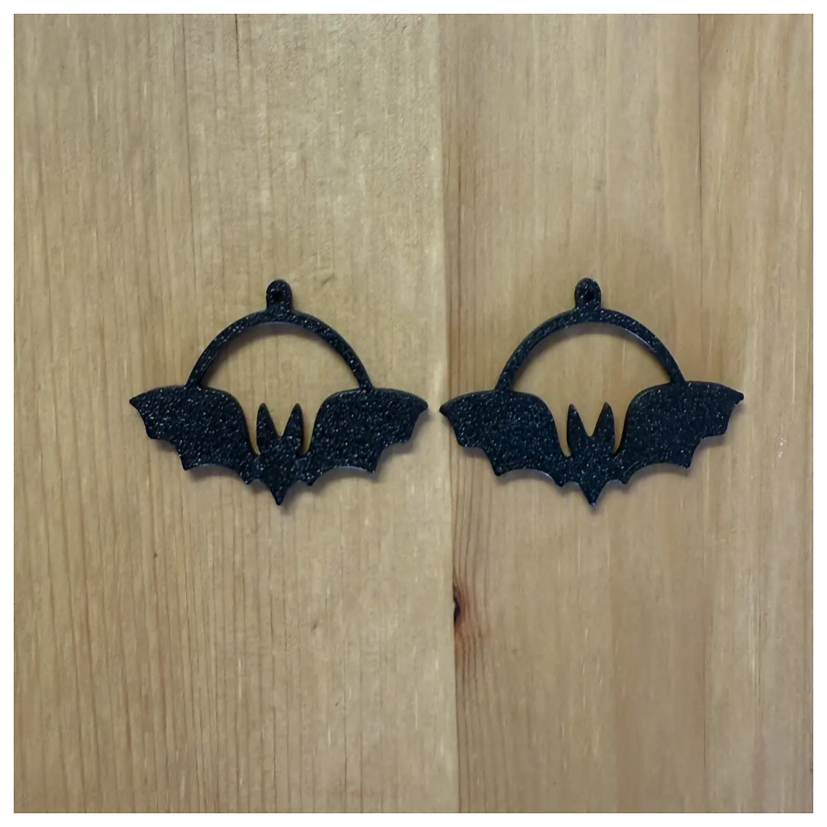 gothic bat earrings for women punk rock silver charm dangle