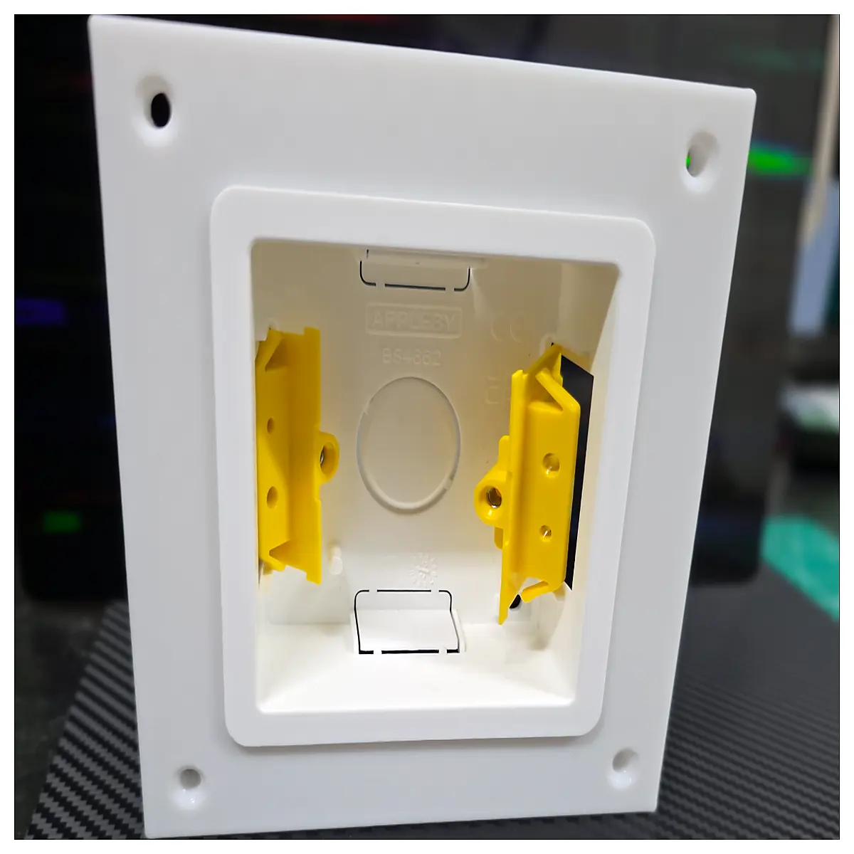 electrical box template for single gang outlet mounting jigsaw router guide