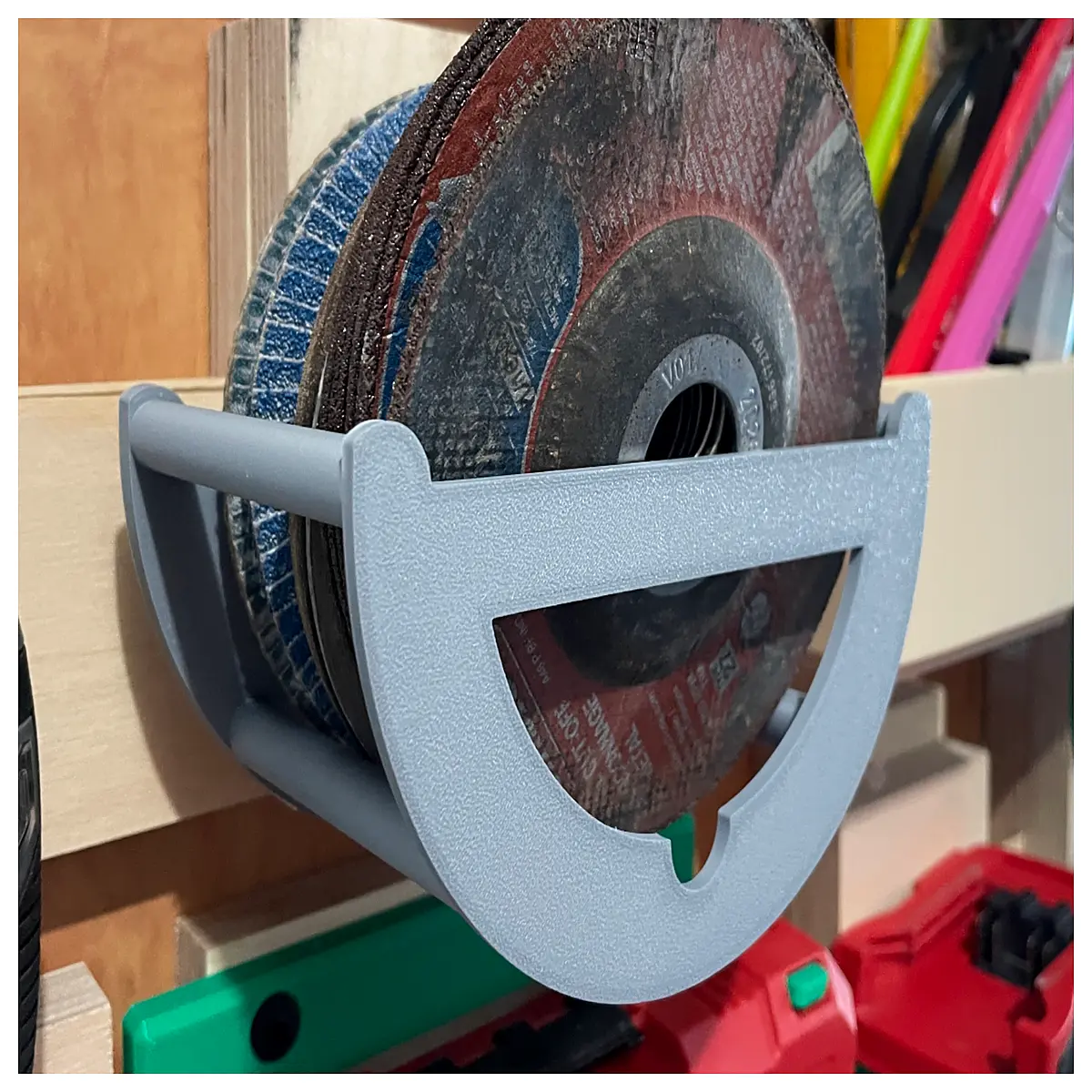 115mm 4 Inch Grinding Wheel Wall Mount Holder Grinding Tool Support Sandpaper Clamp Wheel Arbor