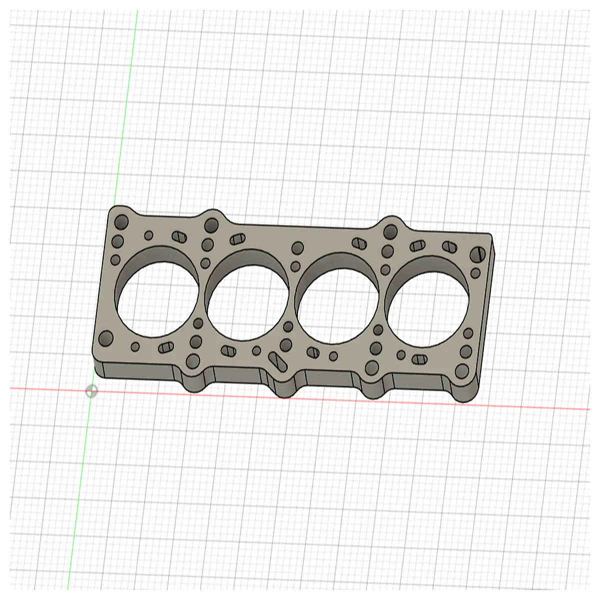 Engine Cylinder Head Gasket Keychain 18T 19 TDI Engine Parts Gasket Keyring Repair Tool Accessory