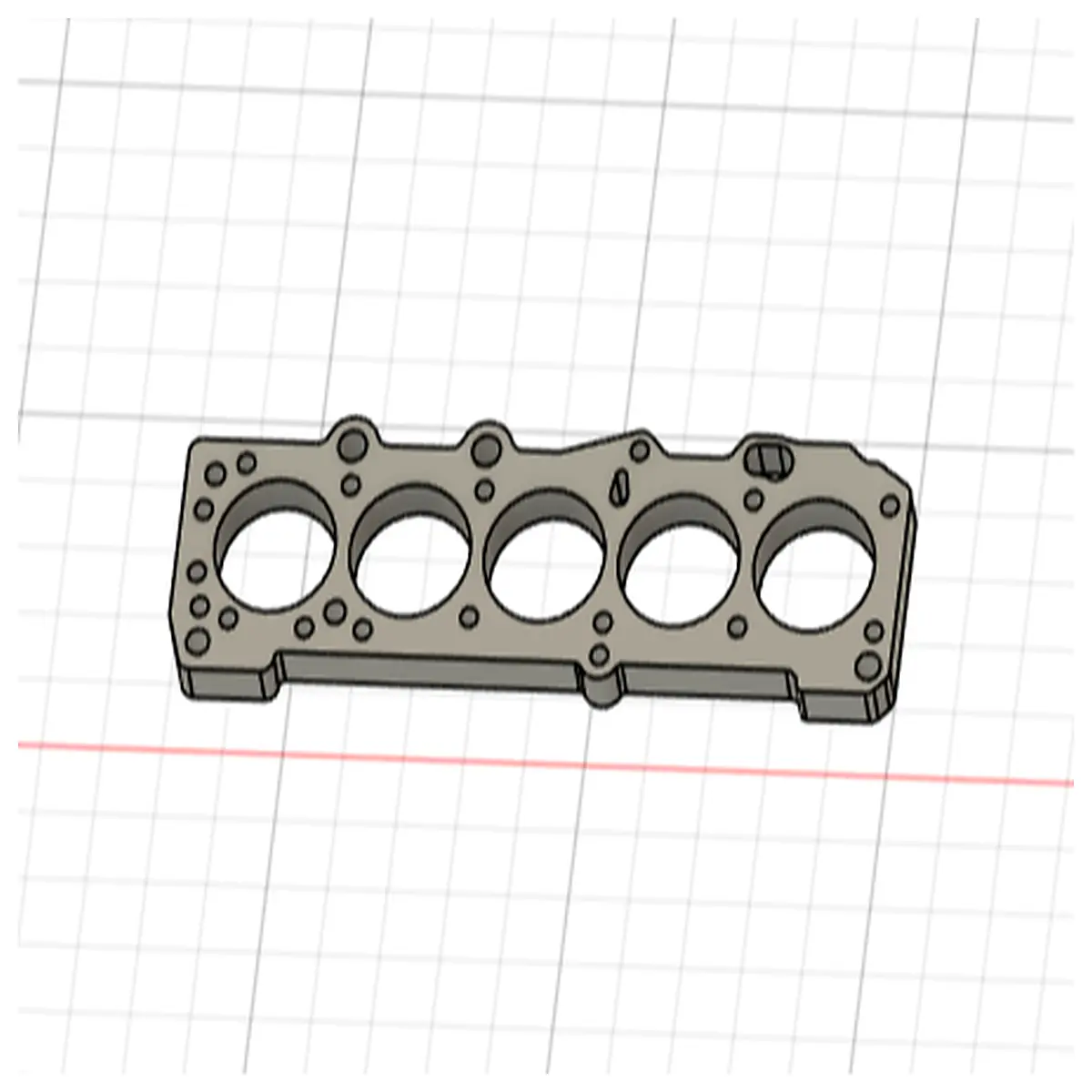 A3 25 RS3 Cylinder Head Keyring Engine Cover Accessory Car Parts Auto Decoration Collector s Item