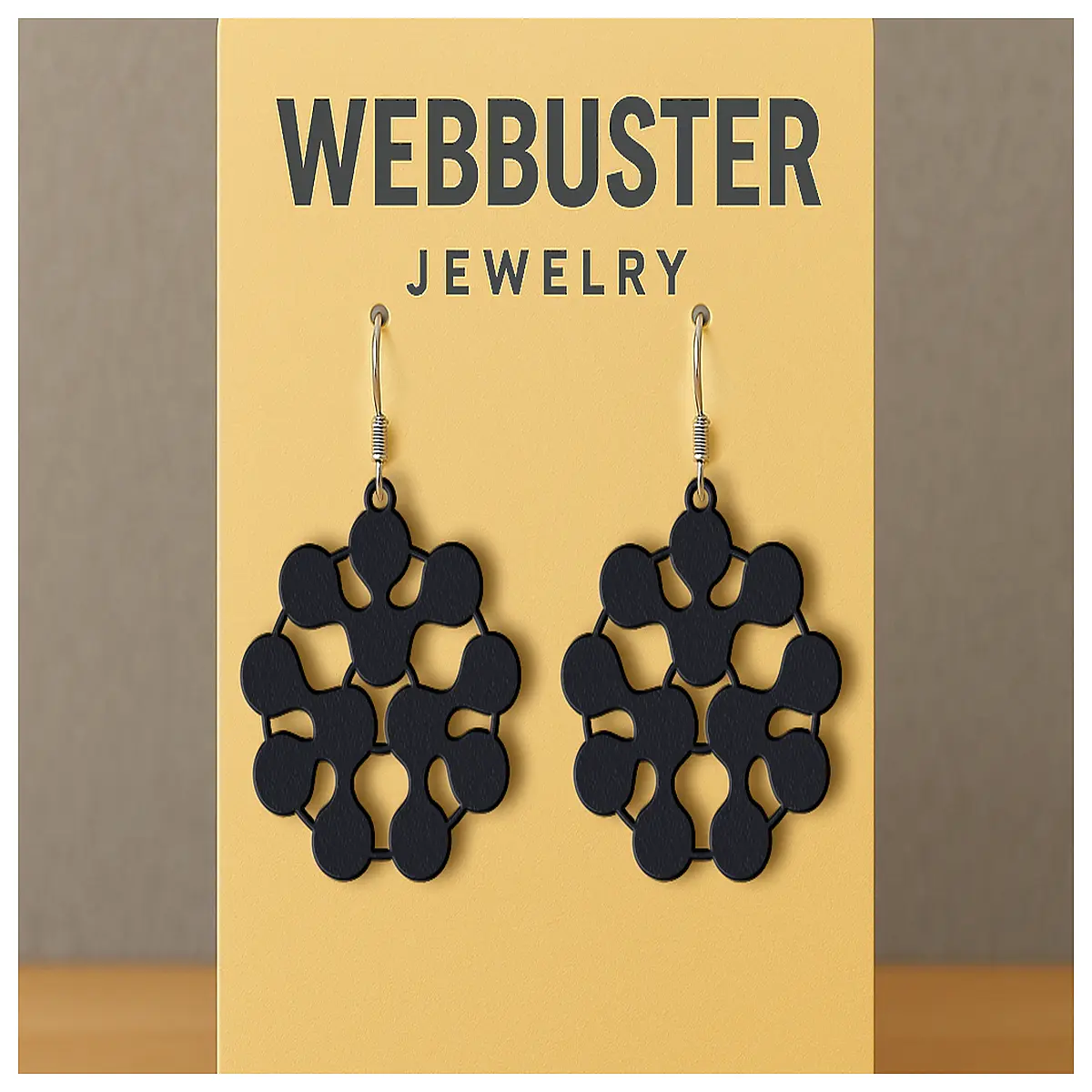 Molecule Muse Earrings Geometric Abstract Earring Modern Design Personality Fashion Accessory Geometric Earring Creative Earring Chic Earring