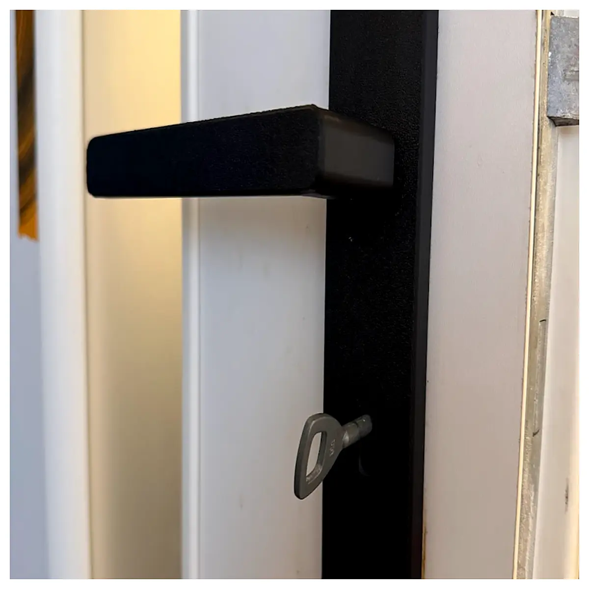 3D Printed Door Handles With Without Lock Plate Smart Home Hardware Interior Exterior Doors Security Locks Modern Design