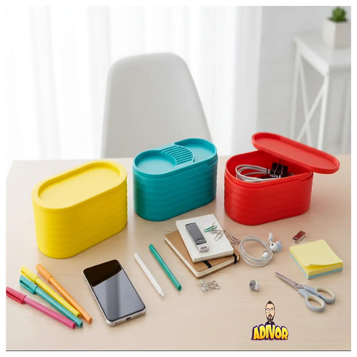 Double Lid Storage Box 200x100x75 Storage Container Organizer Box Toy Storage Kitchen Shelving Home Storage