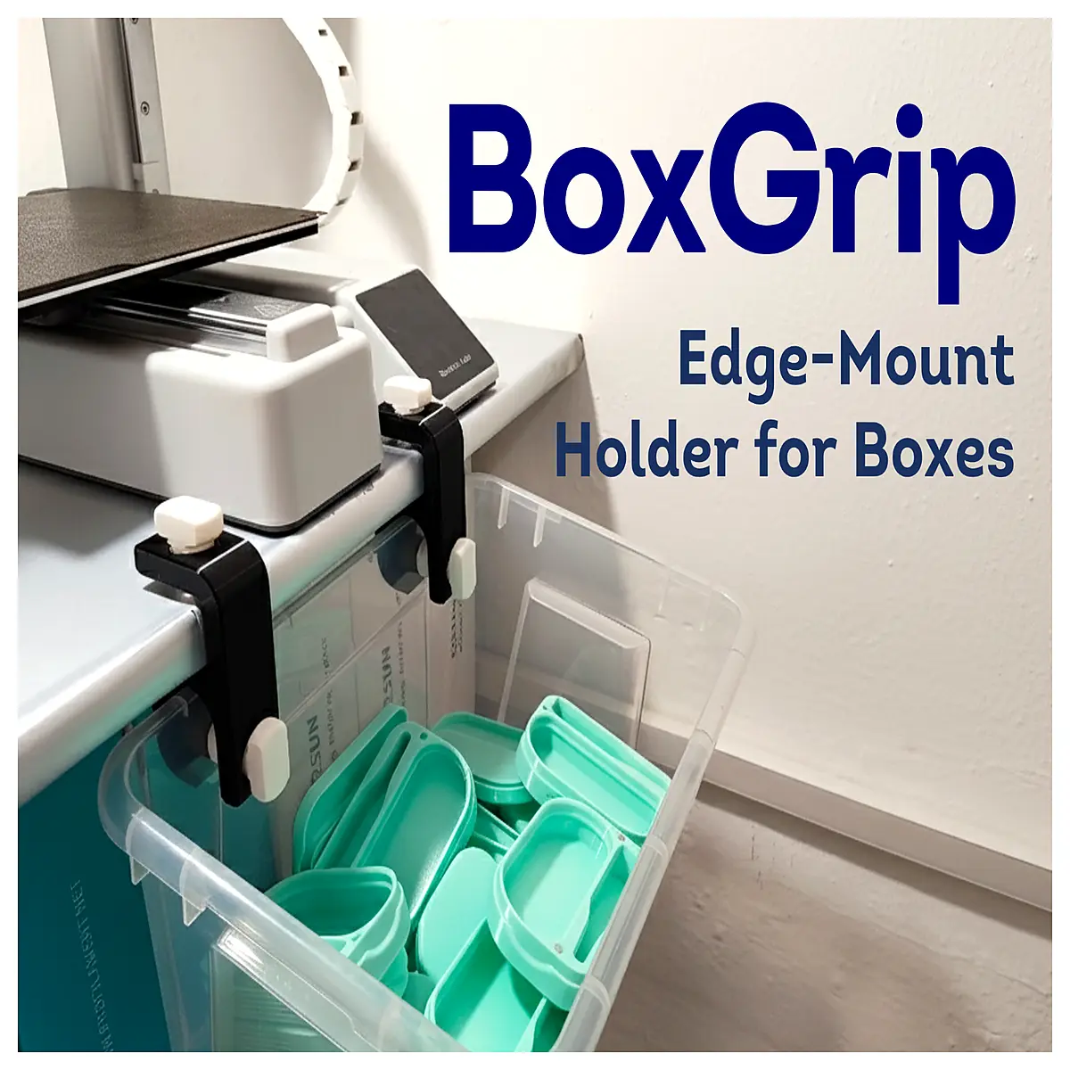 BoxGrip Clamp Support Stable Holder Display Stand Multi Tier Shelf Model Display DIY Accessories