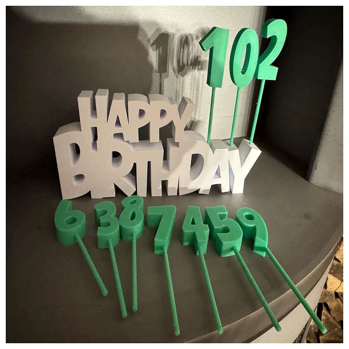 Birthday Happy Desktop Decoration Card Party Decoration Paper Card Festive Greeting Decor Balloons Celebration