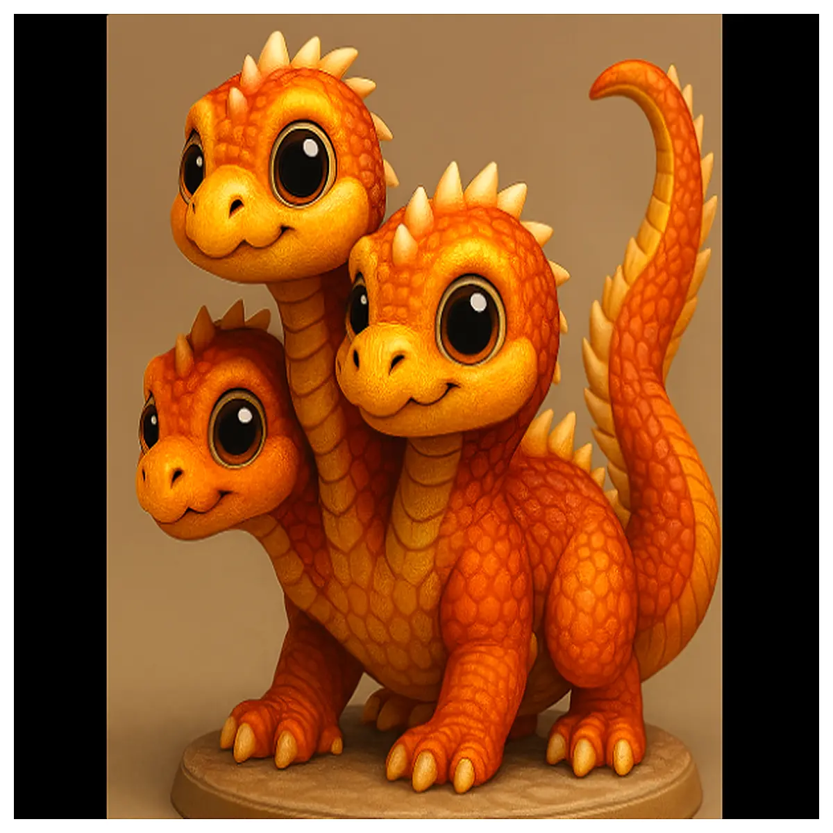 cute nine headed hydra plushie toy for kids mythical creature stuffed animal fantasy collectible doll