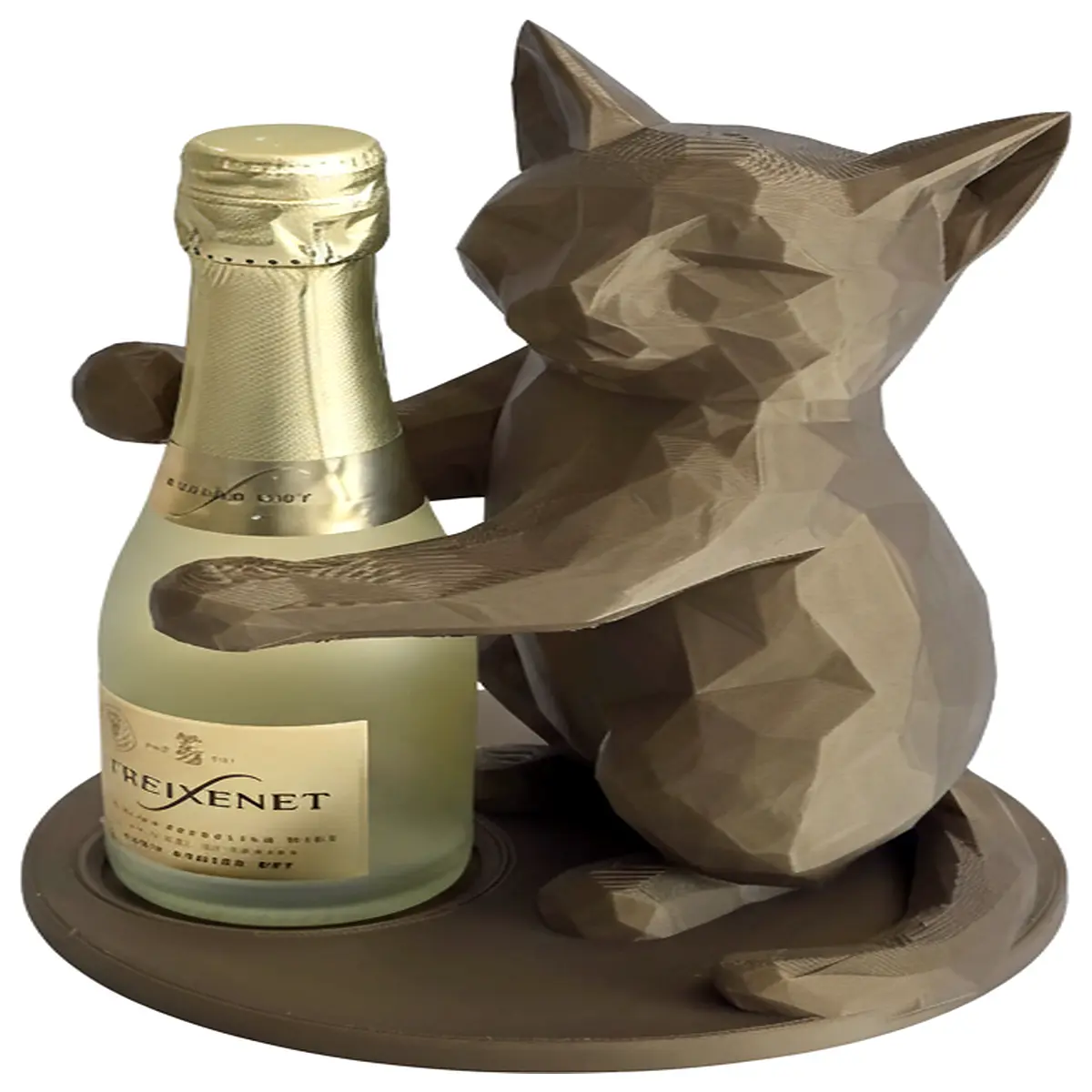 low poly cat mug tree holder coffee lovers desk organizer home decor present