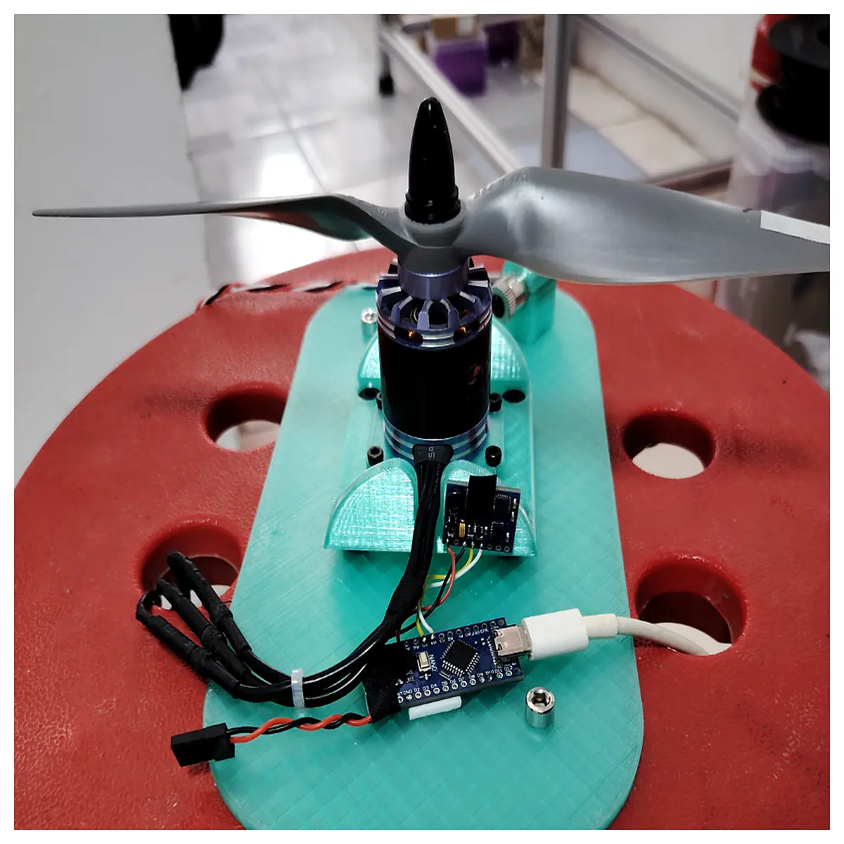 Pitch Blade Vibration Balancing Test Rig Acceleration Meter Laser Reflection Amplification Principle Measurement Equipment