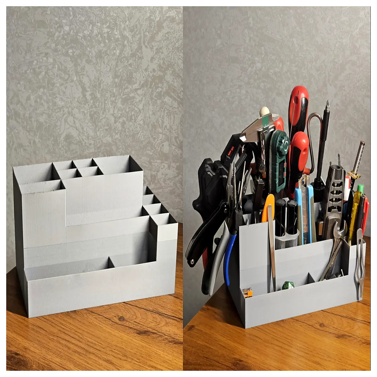 desk organizer with compartments for office supplies desktop storage box for pens and accessories