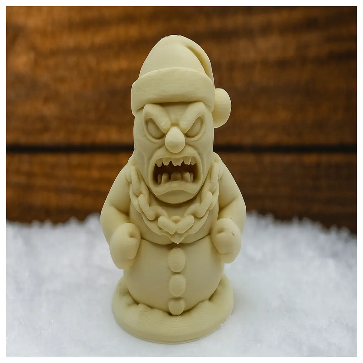 Angry Snowman Fury Ice Snow Theme Toy Kids Christmas Gift Plushie Role Play Holiday Decoration