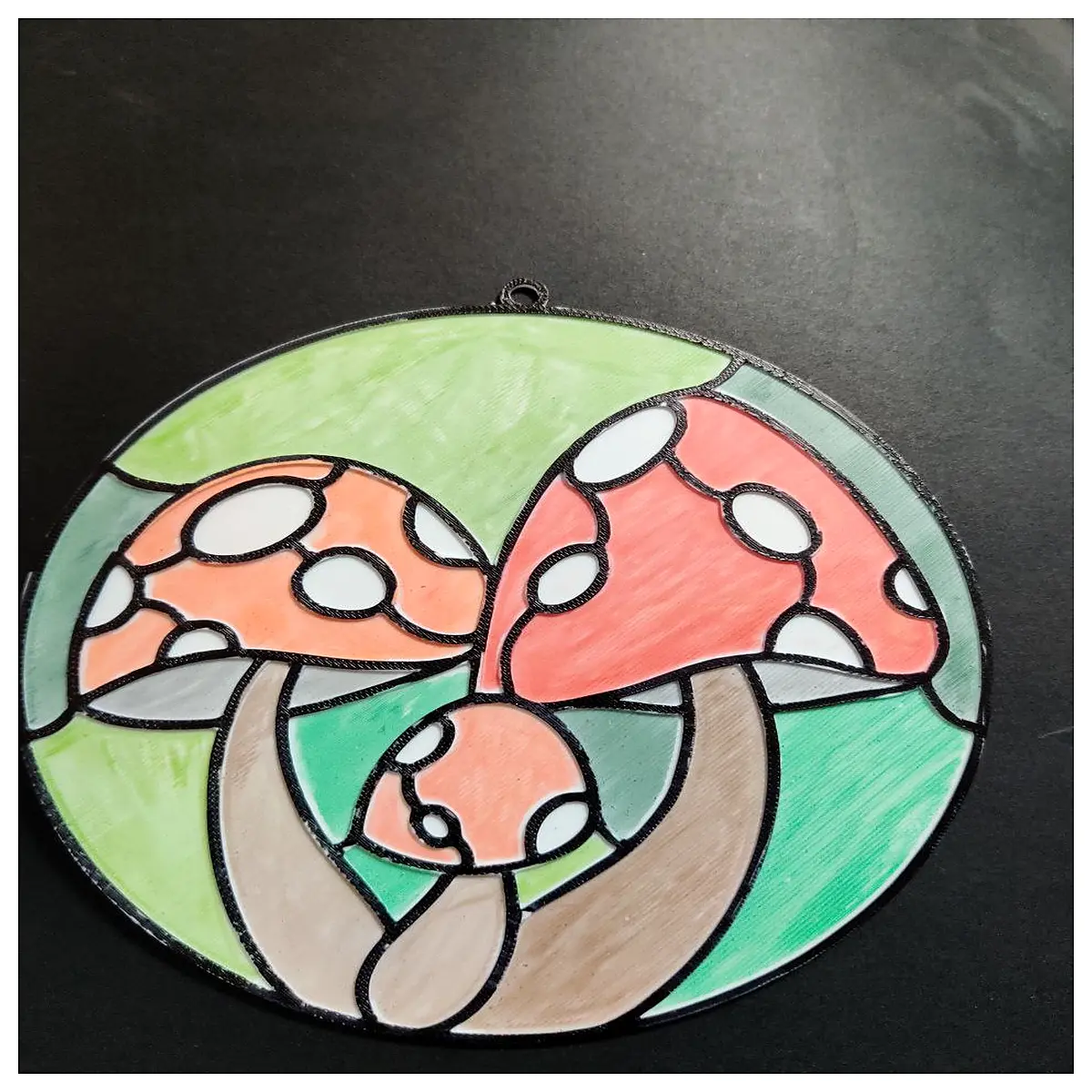 mushroom canvas wall art hanging painted panel decor reusable coloring mushroom print boho bedroom accent piece